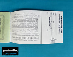 FORD FALCON XK REGISTERED OWNERS MANUAL SUIT LATE CARS NEW