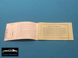 FORD FALCON XK REGISTERED OWNERS MANUAL NEW