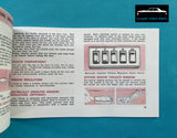 OWNERS MANUAL FORD FALCON FUTURA FAIRMONT XB GT