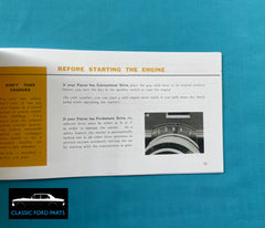 FORD FALCON XK REGISTERED OWNERS MANUAL SUIT EARLY CARS NEW