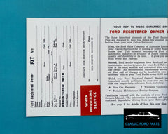 REGISTERED OWNERS MANUAL FORD XT FALCON FAIRMONT