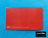 REGISTERED OWNERS MANUAL FORD XT FALCON FAIRMONT