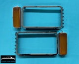 INDICATOR LENSES & CHROME HEADLIGHT SURROUNDS NEW PAIR FORD FAIRMONT XC GXL