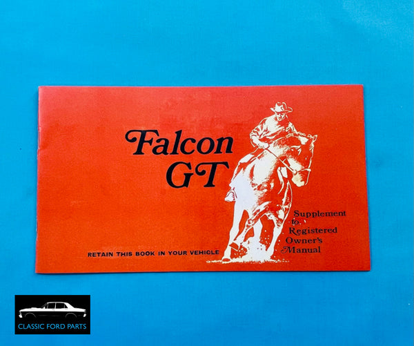 OWNERS MANUAL SUPPLEMENT FORD XT GT FALCON