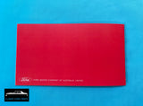 OWNERS MANUAL FORD FALCON FUTURA FAIRMONT XY GT GTHO GS