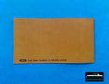 OWNERS MANUAL FORD FALCON FUTURA FAIRMONT FROM LATE XA GT RPO 83