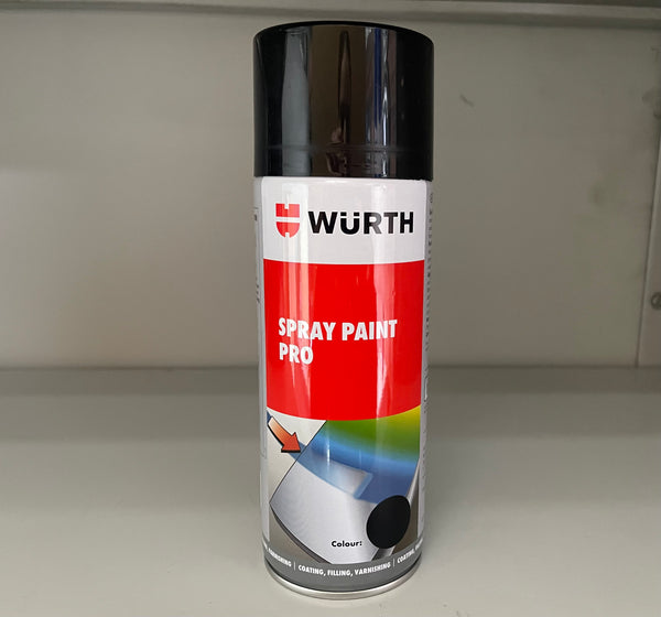 WURTH JET BLACK SATIN AEROSOL CAN