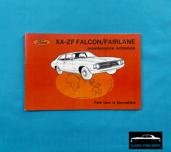 SERVICE MANUAL FORD XA GT FALCON FAIRMONT ZF FAIRLANE