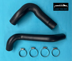 UPPER & LOWER RADIATOR HOSE & CLAMP KIT CLEVELAND FAIRMONT FALCON XW XY GT GTHO GS