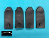 BLACK SEAT BELT TOP COVERS WITH HOOKS FAIRMONT FALCON XR XT XW XY XA GT GTHO GS SET