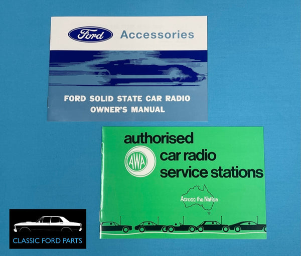 SUPER FRINGE RADIO MANUALS FAIRMONT FALCON XA XB GT GS