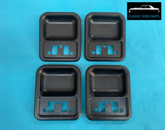 DOOR HANDLE SCUFF CUPS SET BLACK FAIRMONT FALCON XT XW XY GST GA FAIRLANE ZB ZC ZD
