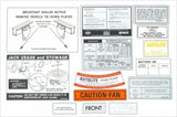 1968 FORD MUSTANG DECAL KIT